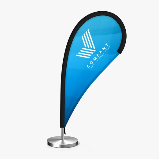 Desktop teardrop flag